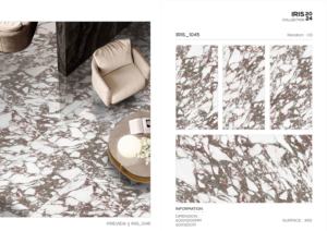 Azulejos arquitectónicos de porcelana con acabado iris en tamaño 60x120cm 600x1200mm 24x48 para áreas elegantes de paredes y pisos interiores. - Product Image 5