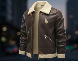 Chaqueta de Invierno Unisex de Cuero, de Alta Calidad, Impermeable y Resistente al Viento, Diseñada para Comodidad y Protección, Uso Diario - Product Image 1