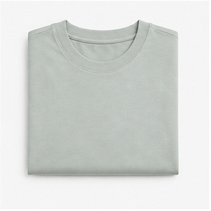 Factory Direct Oversized <b>T</b> <b>Shirts</b> <b>Men</b> Solid Sage <b>Green</b> Drop Shoulder Casual Loose Fit Custom Streetwear Tees - Product Image 5