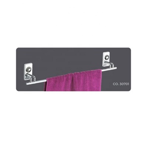 Porte-serviettes de bain simple classique Nickel brossé mural SUS304 en acier inoxydable utilisation d'hôtel porte-serviettes de salle de bain - Product Image 3