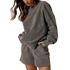 Women Trendy Summer <b>Shorts</b> Elastic Waist Comfortable Breathable Cotton Loose Fit Casual Fashion Beach <b>Travel</b> Wear - Product Image 1