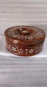 Boîte à chapati 100% en bois, classique, élégante, faite à la main, élégante, durable, récipient de rangement pour la cuisine - Product Image 4