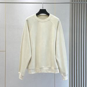 Jersey con logotipo personalizado, cuello redondo, talla grande, sudadera de algodón, sudadera suave suelta para hombre, venta al por mayor, sudadera de talla grande para hombre - Product Image 3