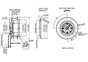 Ventilateur centrifuge à moteur EC à lame en plastique SYMBANG ECF17577-PB 220V pour usage industriel - Product Image 5