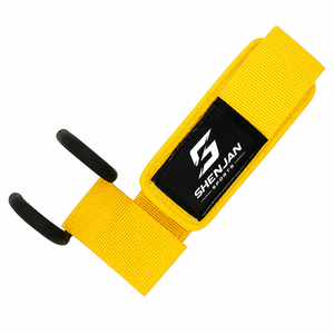 Ganchos de Alta Calidad con Gancho de Varilla OEM, Acolchado de Neopreno, Agarre de Goma Antideslizante, Ganchos de Metal para Varillas para Entrenamiento de Fisicoculturismo, Gimnasio, Fitness y Seguridad - Product Image 1