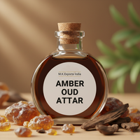 Amber Oud Attar Arabe Traditionnel Huile de Parfum Non Alcoolisée pour Usage Quotidien et Cadeaux