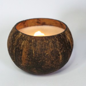 Velas artesanales en tazón de cáscara de coco, la mejor oferta, precio más bajo, vela decorativa, accesorios de fragancia para el hogar - Product Image 1