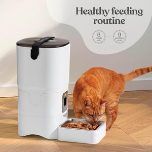 Distributeur automatique intelligent pour chats avec une capacité de 6 L, écran LCD et alimentation programmable - Product Image 6