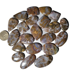 Cabujón de Ágata Musgosa Natural de Alta Calidad con Juego de Colores, Tamaño 20-45mm, para Fabricación de Joyas - Product Image 3