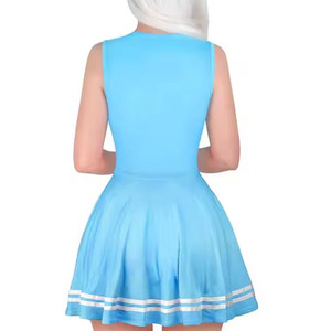 Conjunto de ropa elástica y transpirable de primera calidad para danza y animación, diseñado para movimientos atléticos sincronizados. - Product Image 3