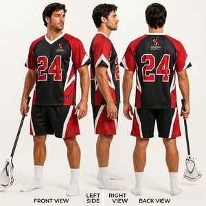 Uniforme de Lacrosse Personalizable, Top 100% Poliéster, Precio Razonable, con Servicio OEM, Oferta en Venta, Uniforme de Lacrosse Transpirable - Product Image 5