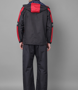 New RTS Custom Logo Men's Nylon <b>Wind</b> <b>Breaker</b> Contrast Panel With Pant Set For Summer Breathable Set Highstreet Zipper Jacket - Product Image 3