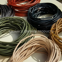 Handgemachte Leders chnur Verschiedene Größen 2mm 3mm Schmuck Herstellung Flache Form Verschluss Verschiedene Sizes-2mm 3mm Schmuck Funds tücke