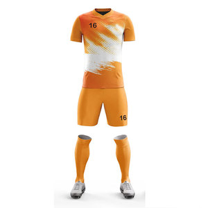 Pantalones Cortos de Jersey con Nuevo Diseño, Uniforme de Manga Corta Antibacterial y Transpirable para Adultos, Kits de Fabricante de Uniformes de Fútbol - Product Image 2