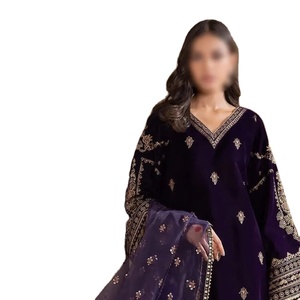 Traje de boutique pakistaní e indio/bordado hecho a mano 3 piezas fiesta usa vestido última colección para fiesta y boda desgaste - Product Image 5