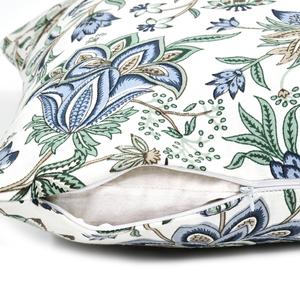 HappyKraft Luxury Hand Block <b>Printed</b> Floral Cotton Square <b>Cushion</b> Covers Concealed Zipper Closure Washable Hypoallergenic for - Product Image 4