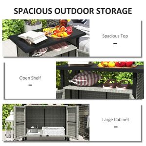 Rattan <b>Storage</b> Cabinet Elegant and Durable <b>Lockers</b> for Efficient Home or Office Organization - Product Image 4