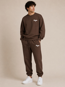 Ensemble de survêtement polaire décontracté imprimé automne-hiver pour hommes et femmes, coupe droite, jambe large, ensemble de jogging, vente en gros, logo personnalisé, extensible, 2 pièces - Product Image 6