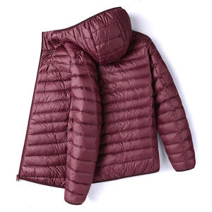 2026 Winter New <b>Men's</b> Lightweight <b>Quilted</b> Fashion Casual <b>Jacket</b> Slim Fit Portable Warm Hooded Stand Windproof Plain Dyed Front - Product Image 5