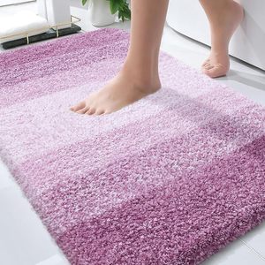 Hot Selling 17"x24" Microfiber Bath <b>Mat</b> Super <b>Absorbent</b> Non-Slip Floor Thick Plush Shaggy Tufted Bathroom Rug Washable Hotel - Product Image 1