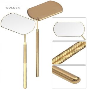 Gold Plated Stainless Steel 3X Reflective OEM Beauty Tools Eyelash <b>Mirrors</b> Smooth Finishing Lash <b>Mirrors</b> - Product Image 4