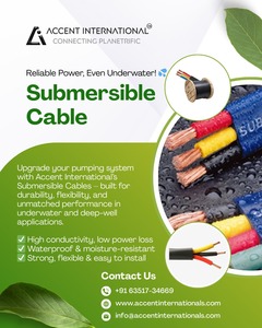 Copper <b>Submersible</b> <b>Pump</b> Cable | Flat & Round <b>Submersible</b> Cables | 3 Core 4 Core Deepwell Water <b>Pump</b> Cable India - Product Image 2