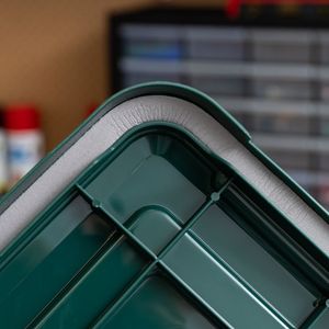 30 Qt. Clear <b>Plastic</b> <b>Storage</b> <b>Bins</b> with Airtight Sealed Lids 6-Pack - Product Image 1