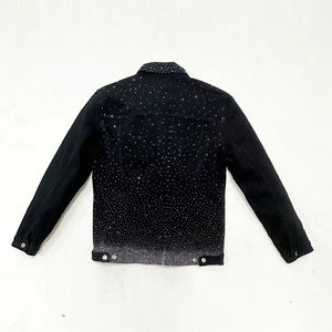 2026 New Winter Customizable Casual Men's Jeans <b>Jacket</b> Breathable Unique Style Premium Quality Denim Men's <b>Rhinestone</b> <b>Jackets</b> - Product Image 2
