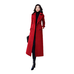 <span class=keywords><strong>Trench</strong></span> Coat da <span class=keywords><strong>Donna</strong></span> Elegante e Formale, Stile Lungo, in Poliestere Morbido e Caldo, <span class=keywords><strong>Taglie</strong></span> Forti, per l'Autunno, Direttamente dalla Fabbrica - Product Image 1