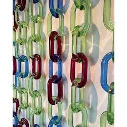 Ornement contemporain en acrylique à maillons, décoration intérieure moderne, motif géométrique abstrait élégant, artistique, pour anniversaire - Product Image 3