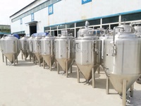 Cuve de fermentation de bière en acier inoxydable HG 250l 100l 300 L Cuve de fermentation Cuve de fermentation de bière conique
