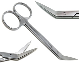 Fushly — ciseaux chirurgicales à angle de 7 pouces, Instruments en acier inoxydable, orthodontiques - Product Image 1