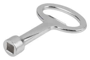 K0535 Clé de serrure carrée 8 mm, forme : B, en zinc, chromée - Product Image 2