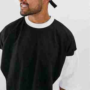 T-shirts pour hommes de qualité supérieure, séchage rapide, coupe classique, faible MOQ, respirants, épaules tombantes, t-shirt décontracté - Product Image 6