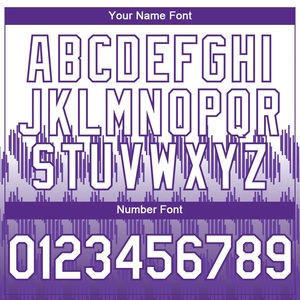 Camiseta de Softbol Blanca y Morada con Diseño Ombre, Ligera, Deportiva, con Logotipo, Nombre y Número Personalizados - Product Image 3