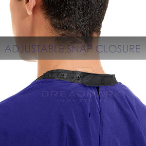 Capes de barbier en polyester de haute qualité, résistantes à l'eau, durables et écologiques, unisexes, couleurs et tailles personnalisées disponibles - Product Image 3