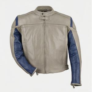 Blouson de moto en cuir, vestes de moto, protection par armure, équipement de sécurité pour la conduite, vêtements de tourisme de qualité supérieure, couleur personnalisée - Product Image 1