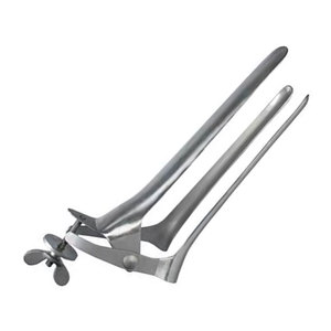 Spéculum vaginal vétérinaire Polanski en acier inoxydable allemand réutilisable de haute qualité SIGAL MEDCO SM-VT-0293 pour hôpitaux et diagnostic - Product Image 1