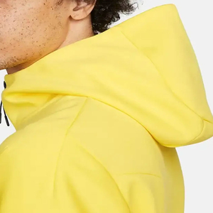 Men's Yellow Tracksuit Set Full <b>Zip</b> <b>Hooded</b> Solid Design Casual Breathable Eco-Friendly Quick Dry 100% Cotton Lightweight Regular - Product Image 2