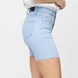 Trendy women denim shorts featuring breathable fabric and fashionable streetwear style for summer outfits. - Product Image 3