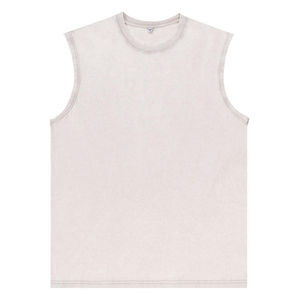 Débardeur d'été pour homme de haute qualité, 100 % coton, respirant et léger, en tissu 100 % coton tricoté, délavé à l'acide. - Product Image 6
