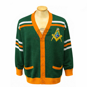 Suéter Cárdigan Masónico Premium Prince Hall con Logotipo Personalizado, Tejido para Hombre, Venta al por Mayor, Proveedor de Exportación - Product Image 2