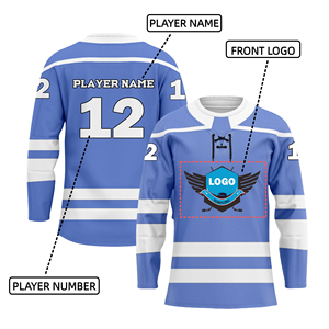 Fabricant en gros de maillots de hockey sur glace personnalisés par sublimation, uniformes d'équipe, impression OEM, fournisseur OEM ODM - Product Image 2