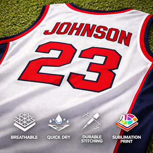 Custom Basketball Team Uniform Schools Summer/Spring Sleeveless Quick Dry Fit Breathable 100% Polyester Fabric Sublimated Player - Product Image 3