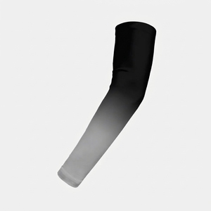 Mangas de Protección Solar para Hombre, Manga Larga, Degradado de Negro a Gris, Poliéster, UPF50+ - Product Image 3
