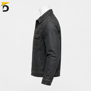 Chaqueta de Mezclilla para Hombre, Diseño Resistente, Textura Rugosa, Ajuste Cómodo, Estilo Versátil, Informal, para Viajes, Actividades al Aire Libre, Impermeable - Product Image 4