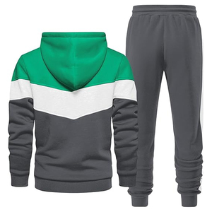 Conjunto Deportivo de Algodón para Hombre, Sudadera con Capucha y Pantalones Deportivos, Ropa Informal para Gimnasio, Correr, Uso Diario - Product Image 4