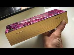 High Quality Eco-friendly Modern Style Customized Indian Handicrafts Engraved Rectangle Resin Handmade Wedding <b>Gift</b> Jewelry Box - Product Image 2