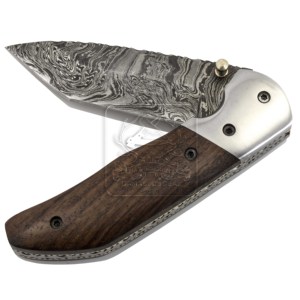 Damascus Deal Damascus Steel Folding Pocket Knife DD-FK-802 Handmade Outdoor Blanks EDC Camping Survival Tactical Bushcraft - Product Image 5