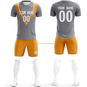 Customized High Quality Football Jerseys Quick-Dry Heat-Transfer Printed Sets 100% <b>Polyester</b> Custom Logo Team Names Numbers - Product Image 1